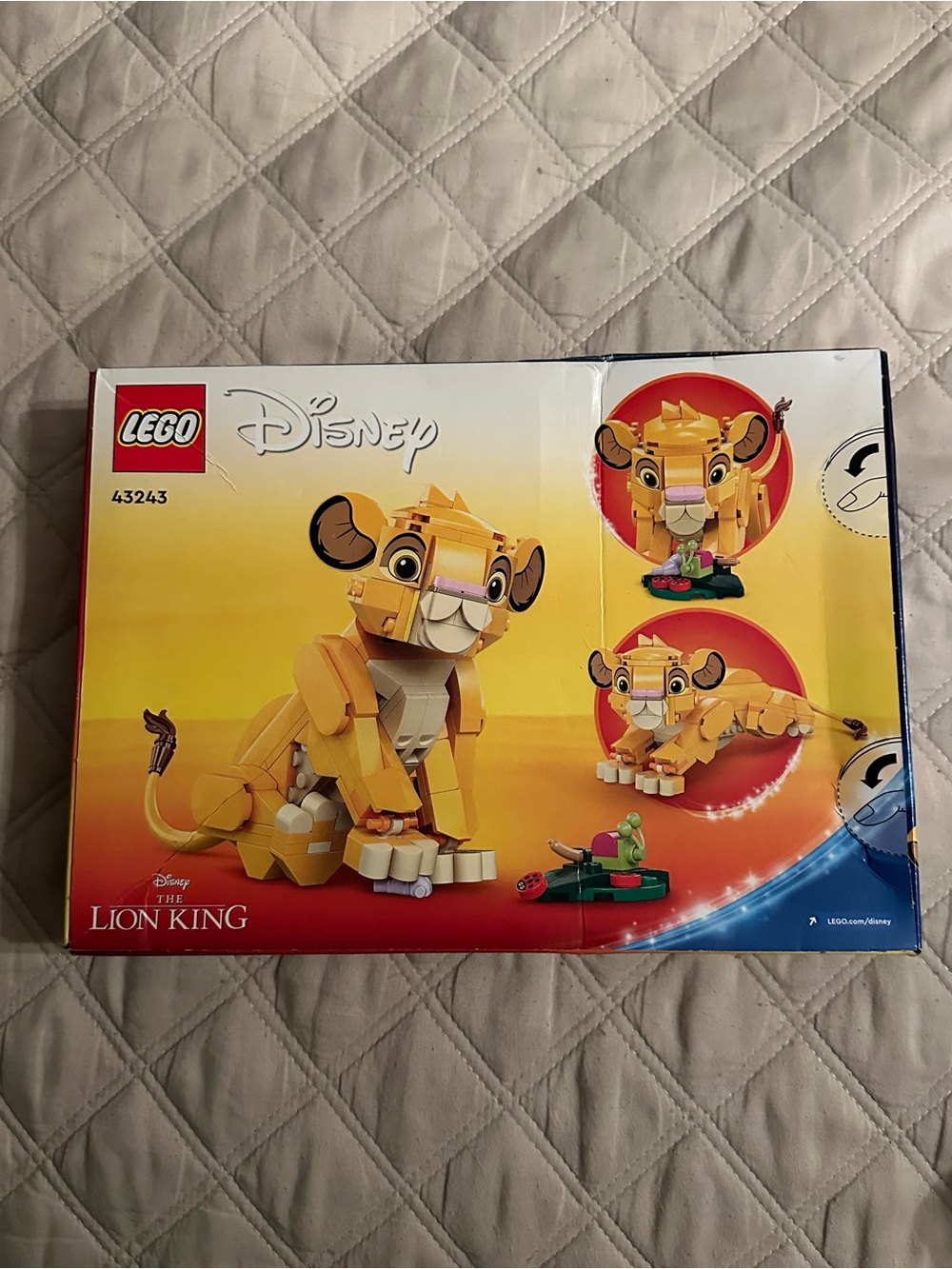 LEGO Disney Lion King Simba Buildable Figure in Yellow and Tan